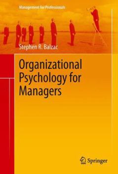 Hardcover Organizational Psychology for Managers Book