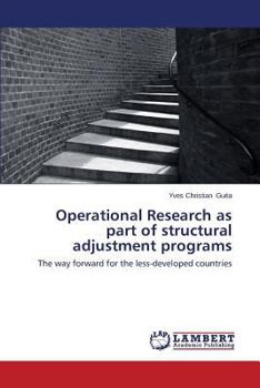 Paperback Operational Research as part of structural adjustment programs Book