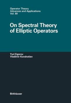 Paperback On Spectral Theory of Elliptic Operators Book