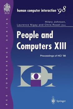 Paperback People and Computers XIII: Proceedings of Hci '98 Book