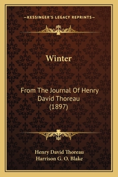 Paperback Winter: From The Journal Of Henry David Thoreau (1897) Book