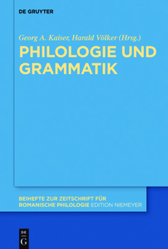 Hardcover Philologie und Grammatik [German] Book