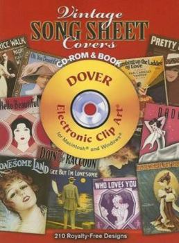 Paperback Vintage Song Sheet Covers [With CDROM] Book