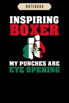 Notebook: Mexico mexican boxer boxing men women kids gift  journal|6x9(100 pages)Blank Lined Journal For kids, student, school, women, girls, boys, men, birthday gifts|Boxer gifts Notebook