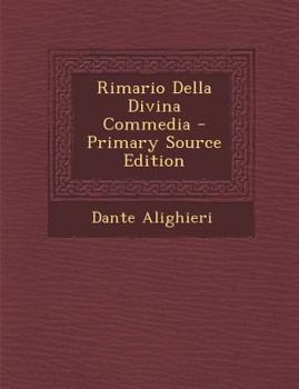 Paperback Rimario Della Divina Commedia [Italian] Book