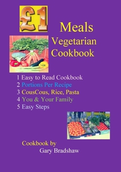 Paperback £1 Meals Vegetarian Cookbook Book