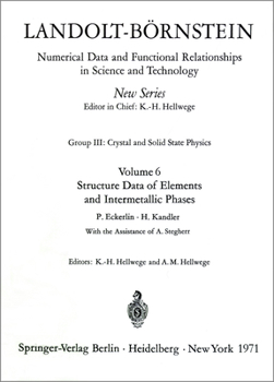 Hardcover Structure Data of Elements and Intermetallic Phases / Strukturdaten Der Elemente Und Intermetallischen Phasen Book