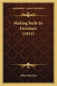 Paperback Making Built-In Furniture (1914) Book