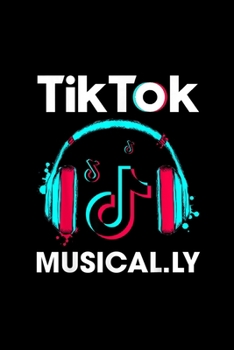 Paperback Retro Tok-tik Dance DJ Music: Blank Lined Notebook Journal for Work, School, Office - 6x9 110 page Book