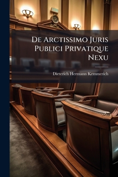 Paperback De Arctissimo Juris Publici Privatique Nexu Book