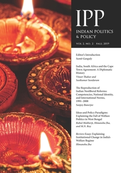 Paperback Indian Politics and Policy: Volume 2, Number 2, Fall 2019 Book