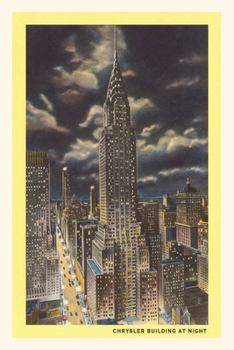 Paperback Vintage Journal Chrysler Building at Night Book