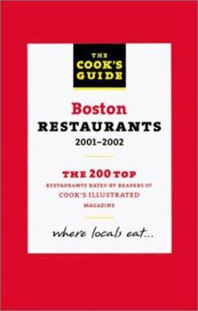 Paperback The Cook's Guide to Boston Restaurants, 2001-2002 Book