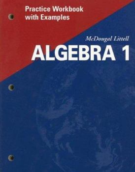 Paperback McDougal Littell Algebra 1: Practice Workbook with Examples Se Book