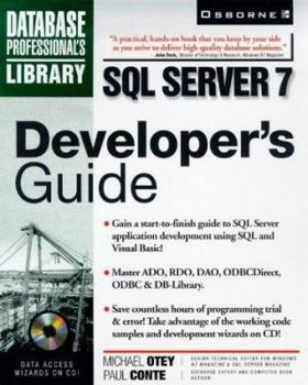 Paperback SQL Server 7 Developer's Guide [With *] Book
