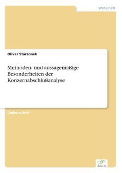 Paperback Methoden- und aussagemäßige Besonderheiten der Konzernabschlußanalyse [German] Book