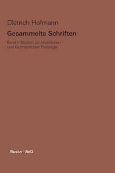 Hardcover Gesammelte Schriften / Studien zur Nordischen und Germanischen Philologie [German] Book