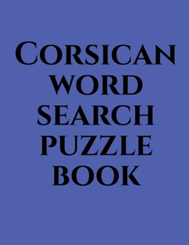 Corsican word search puzzle book