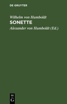 Hardcover Sonette [German] Book