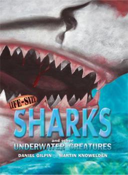 Hardcover Life-Size Sharks and Other Underwater Creatures Book