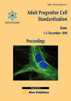 Paperback Adult Progenitor Cell Standardization-Proceedings Book