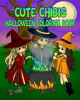 Paperback Cute Chibis: Halloween Coloring Book