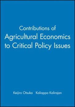 Paperback Contributions of Agricultural Economics to Critical Policy Issues Book