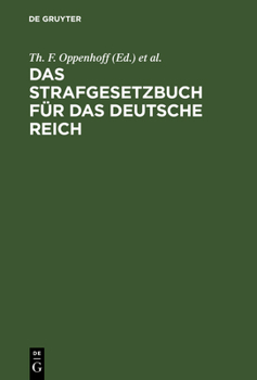 Hardcover Das Strafgesetzbuch für das Deutsche Reich [German] Book