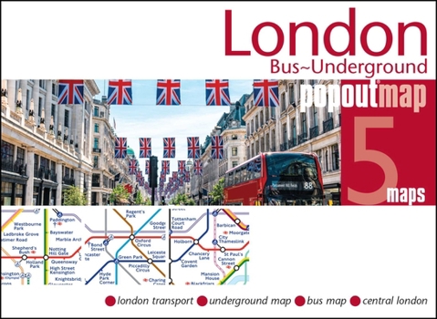 Loose Leaf London Bus & Underground Tube Popout Map Book