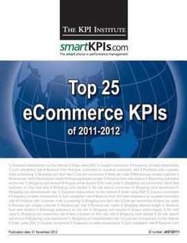 Paperback Top 25 eCommerce KPIs of 2011-2012 Book