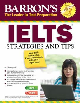 Paperback Barron's IELTS Strategies and Tips [With MP3] Book