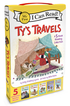 Paperback Ty's Travels: A 5-Book Reading Collection: Zip, Zoom!, All Aboard!, Beach Day!, Lab Magic, Winter Wonderland Book