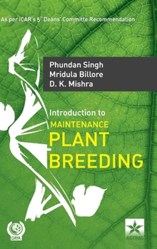 Hardcover Introduction to Maintenance Plant Breeding Book