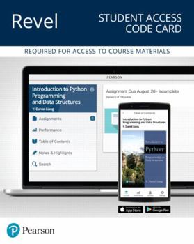 Printed Access Code Revel Access Code for Introduction to Python Programming and Data Structures Book