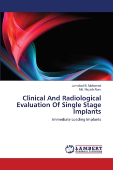 Paperback Clinical And Radiological Evaluation Of Single Stage Implants Book