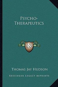 Paperback Psycho-Therapeutics Book