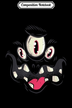 Composition Notebook: Monster Face Halloween Scary Funny Cute Costume Journal/Notebook Blank Lined Ruled 6x9 100 Pages