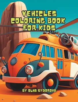 Paperback Vehicles Coloring Book For Kids Book