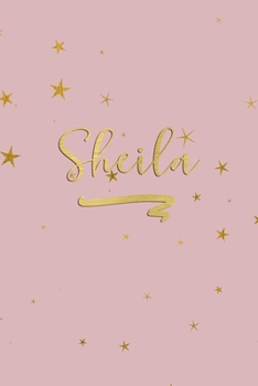 Sheila: Personalized Journal to Write In | Rose Gold Line Journal
