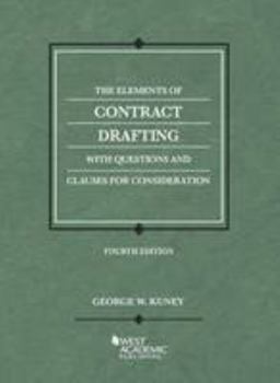 Paperback The Elements of Contract Drafting, 4th (Coursebook) Book