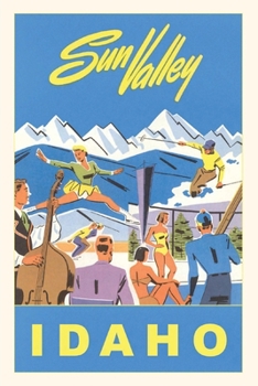 Paperback Vintage Journal Sun Valley, Winter Resort Activities Travel Poster Book