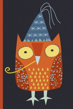 Notes: A Blank Squared Paper Journalwith Party Loving Owl Cover Art