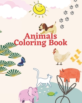 Paperback Animals Coloring Book: A collection of different animals with scientific name for kids ages 4-13 Book