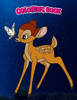 Paperback Coloring Book: Bambi, Children Coloring Book, 100 Pages to Color Book