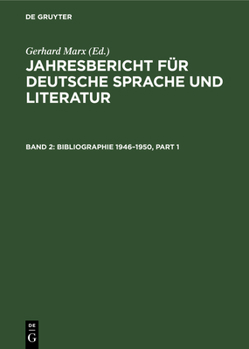 Hardcover Bibliographie 1946-1950 [German] Book