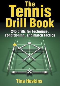 Paperback The Tennis Drill Book (The Drill Book) Book