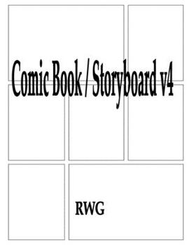 Paperback Comic Book / Storyboard v4: 200 Pages 8.5" X 11" Book