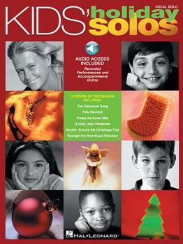 Paperback Kids' Holiday Solos: Vocal Solos with Online Audio [With CD] Book