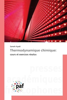 Paperback Thermodynamique chimique [French] Book