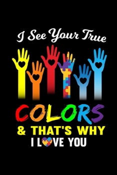 Notebook: Autism Asperger Day Color Therapy Gift 120 Pages, 6X9 Inches, Lined / Ruled